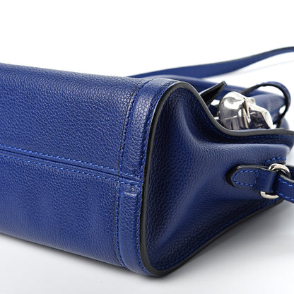 Alexander McQueen Pebbled Calfskin Mini Padlock Tote Ultramarine 9 of 9