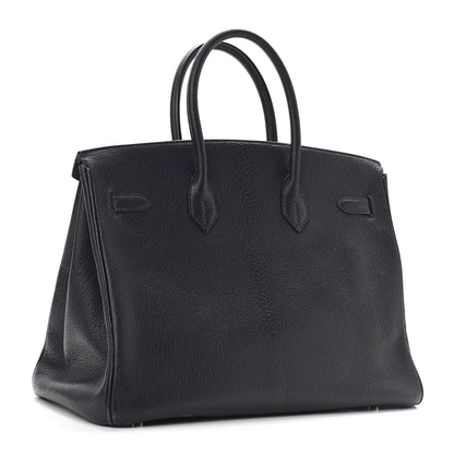 Hermes Chevre de Coromandel Birkin 35 Bleu Indigo 3 of 10