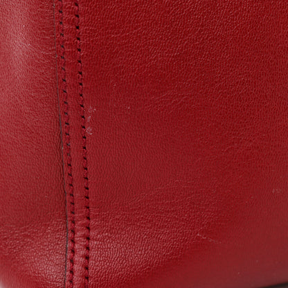 Gucci New Sakai Calfskin Lux Medium Dahlia Tote New Cherry Red 16 of 17