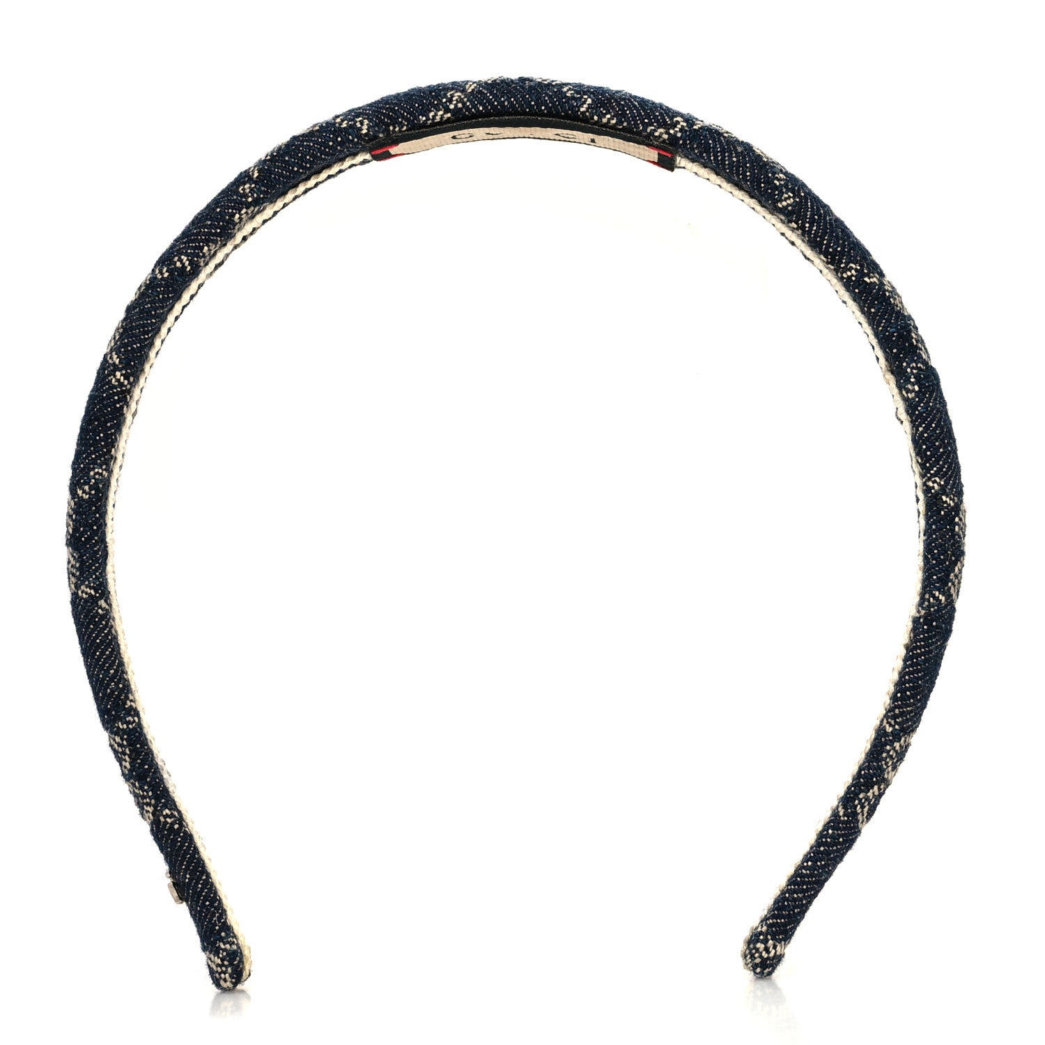 Gucci Denim Monogram Headband 1 of 5