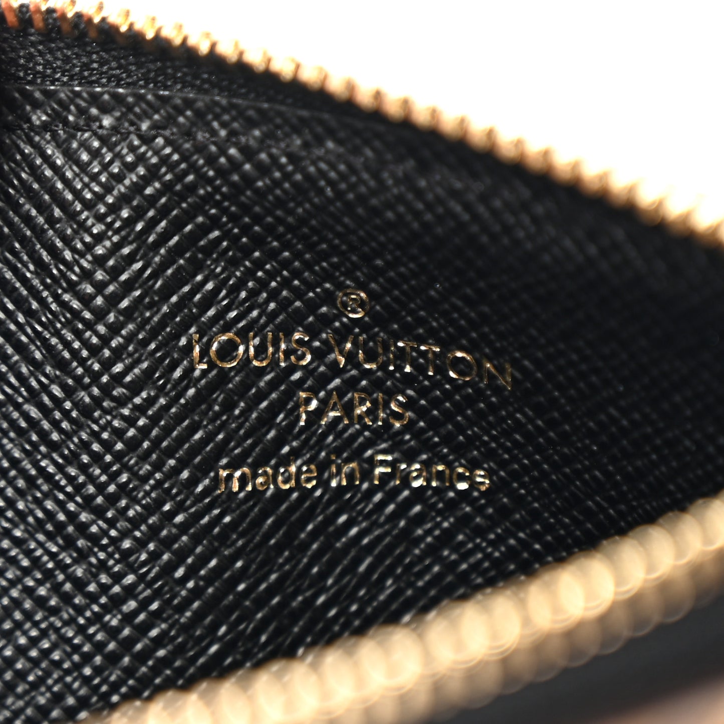 Reverse Monogram Zipped Romy Card Holder