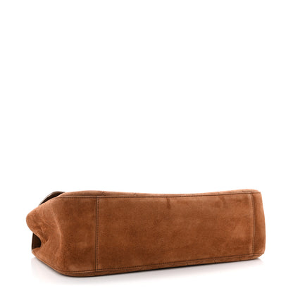 Chanel Suede Calfskin Small Souplissimo Maxi Flap Camel 4 of 11