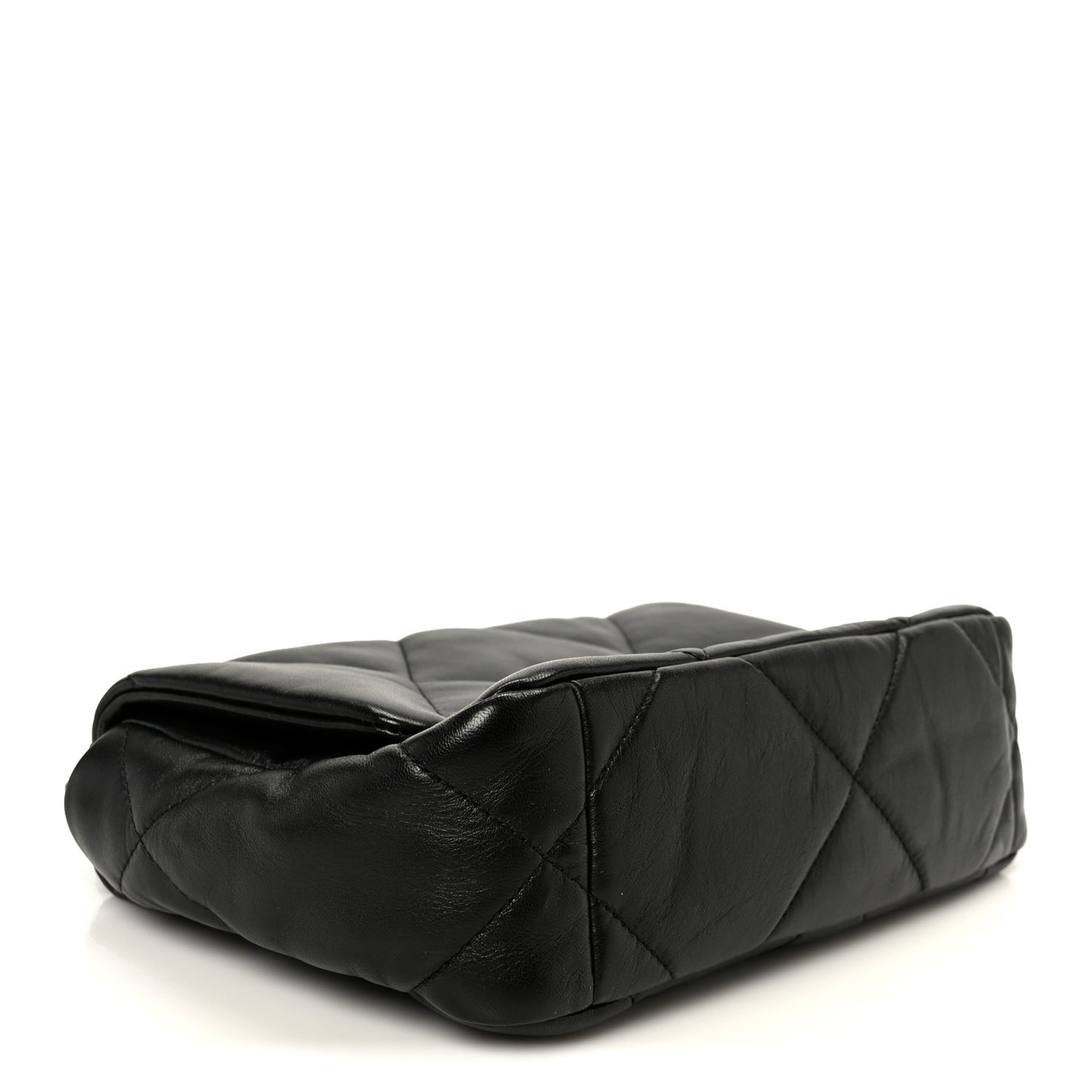 Lambskin Quilted Medium Chanel 19 Flap Black