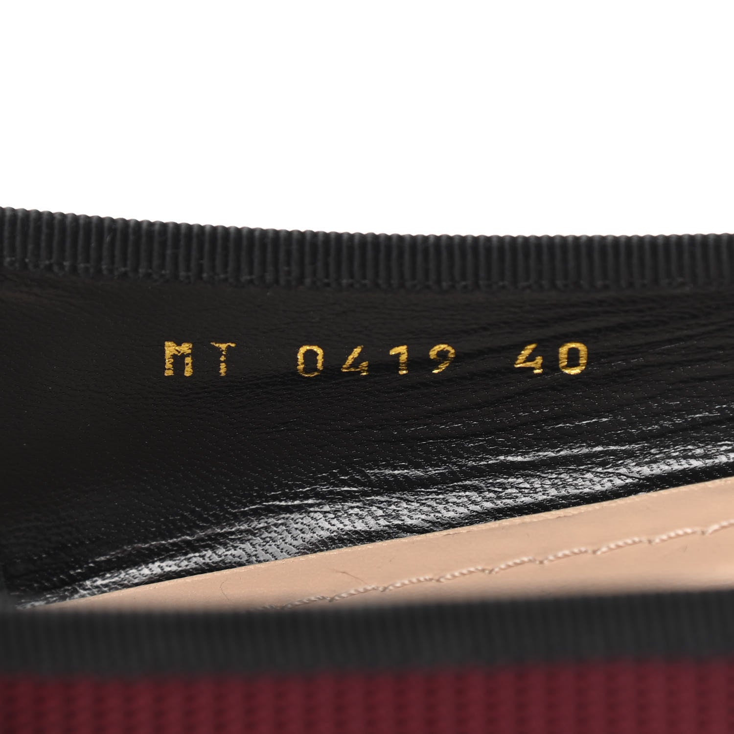 Christian Dior Fabric Ribbon Embroidered J'Adior Ballet Flats 40 Rouge Black 8 of 8