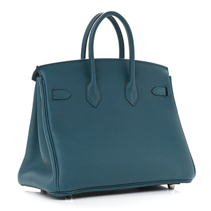 Hermes Togo Verso Birkin 25 Vert Bosphore Bleu Ocean 3 of 11