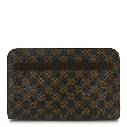 Louis Vuitton Damier Ebene Pochette Saint Louis Clutch 1 of 8