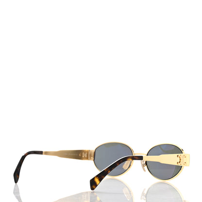 Celine Metal Triomphe 01 Sunglasses CL40235U Gold Green 4 of 7