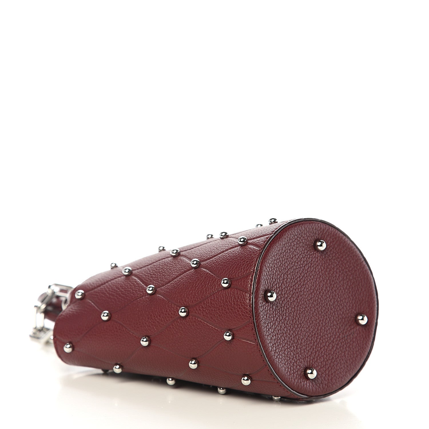 Alexander Wang Pebbled Calfskin Mini Roxy Bucket Bag Burgundy 3 of 10