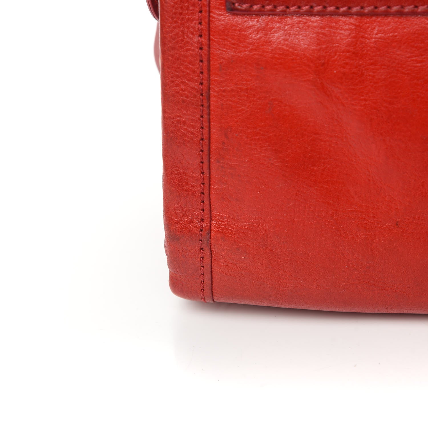 Jimmy Choo Shiny Calfskin Satchel Red 12 of 14