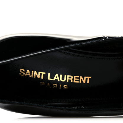 Saint Laurent Vernice Grupy Silvana 110mm Pumps 38 Oro Antico Black 7 of 10
