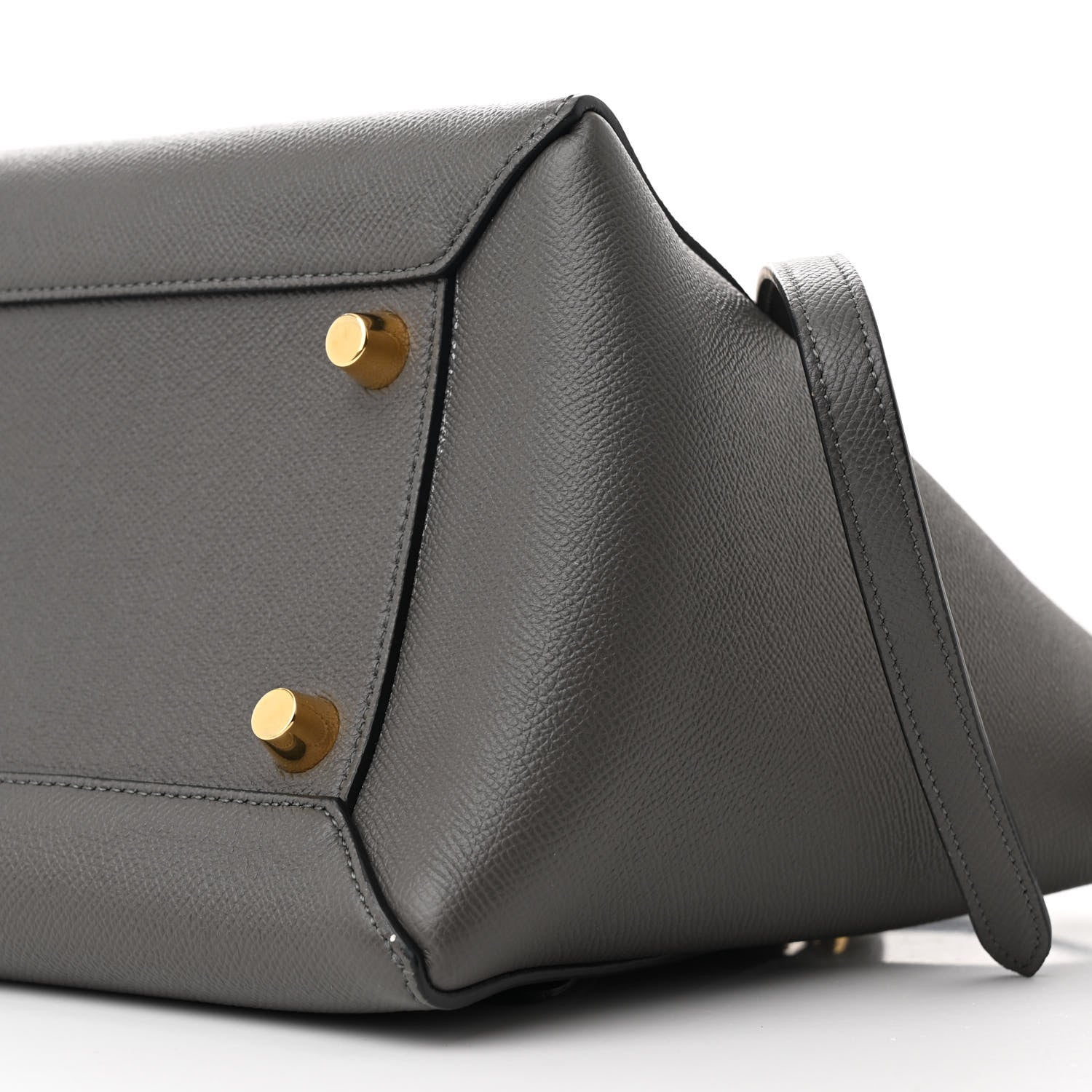 Celine Grained Calfskin Mini Belt Bag Grey 10 of 10
