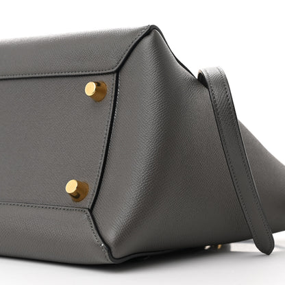 Celine Grained Calfskin Mini Belt Bag Grey 10 of 10