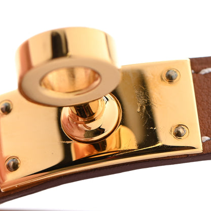 Hermes Swift Kelly Double Tour Bracelet T3 Gold 10 of 10