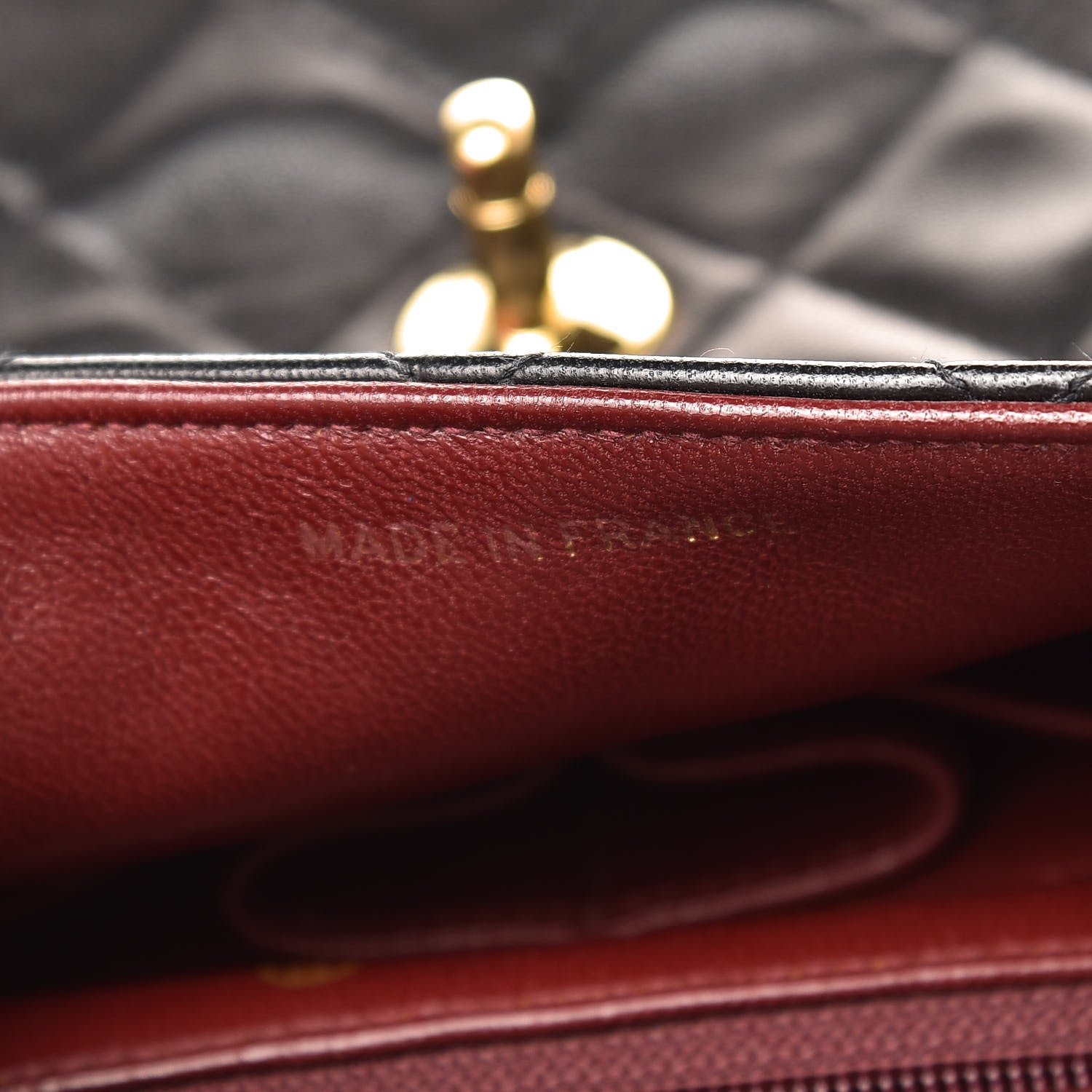 Chanel Lambskin Quilted Mini Square Flap Bag Black 9 of 12