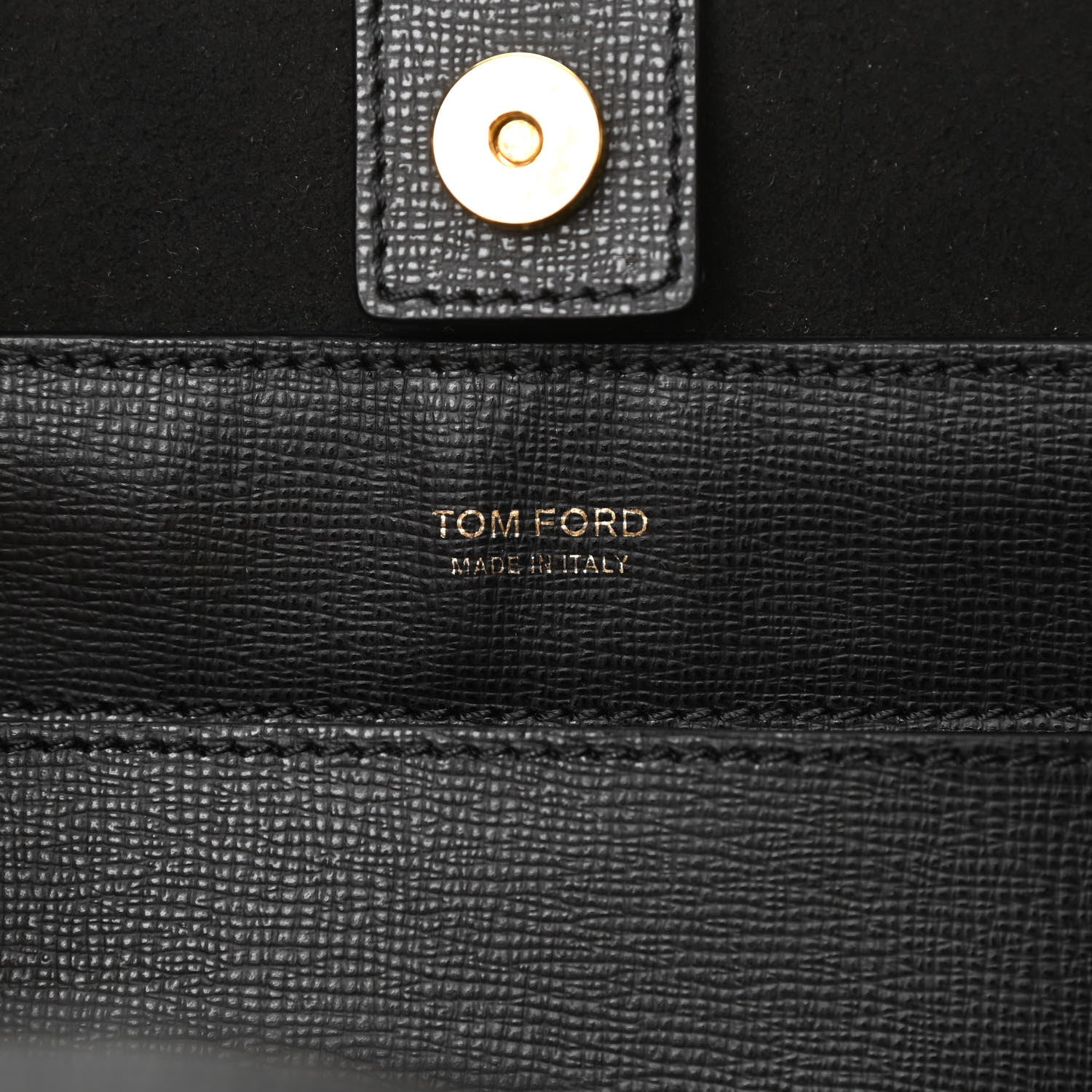 Tom Ford Saffiano Mini T Tote Black 6 of 17