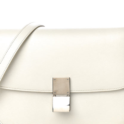 Celine Liege Calfskin Medium Classic Box Flap Bag White 10 of 25