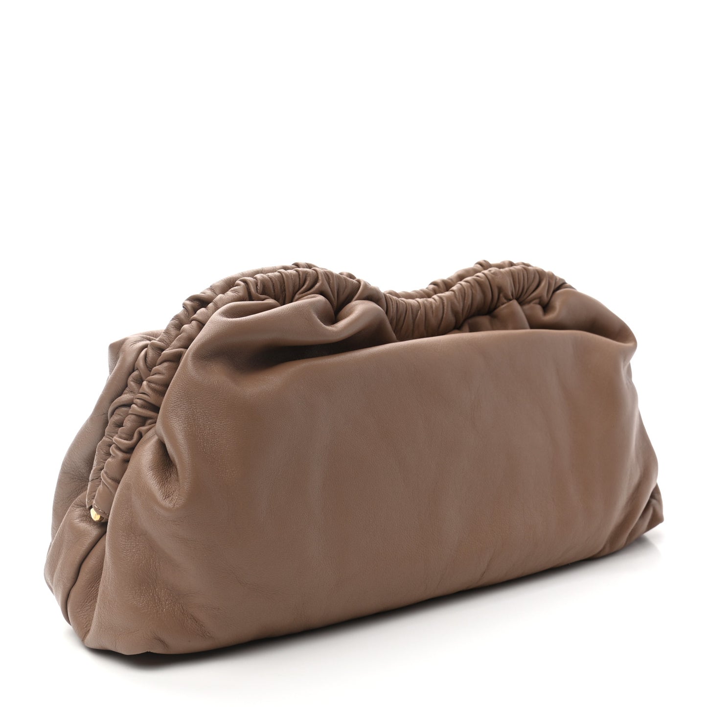 Lambskin Cloud Clutch Biscotto