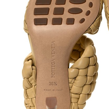 Bottega Veneta Nappa Twisted Padded Intrecciato Curve Slide Sandals 36.5 Tapioca 6 of 7