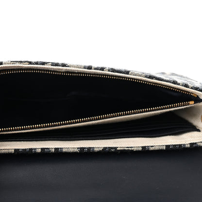 Christian Dior Oblique Saddle Chain Pouch Blue 6 of 11