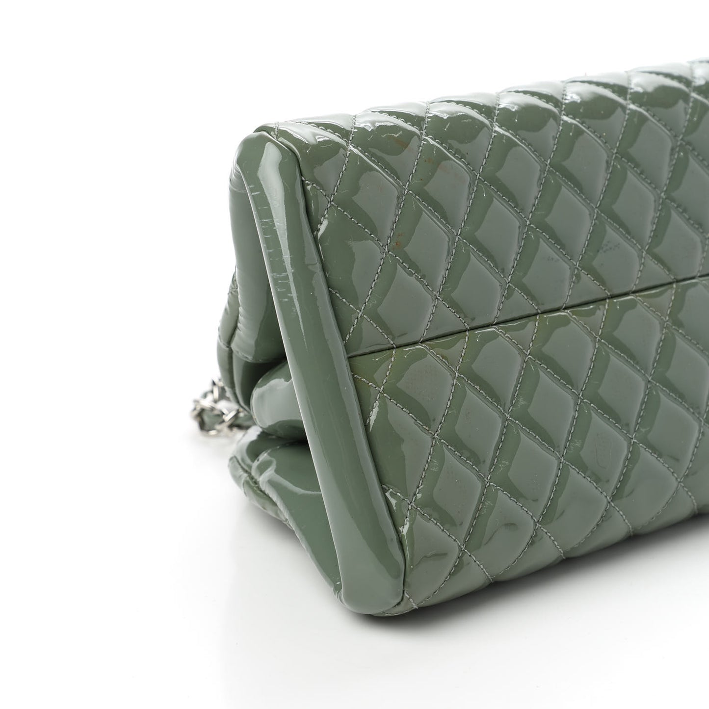 Patent Quilted Medium Just Mademoiselle Green