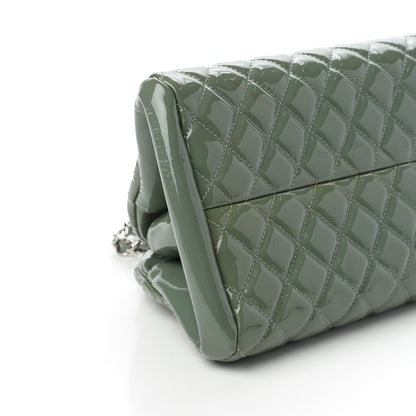 Chanel Patent Quilted Medium Just Mademoiselle Green 6 of 12