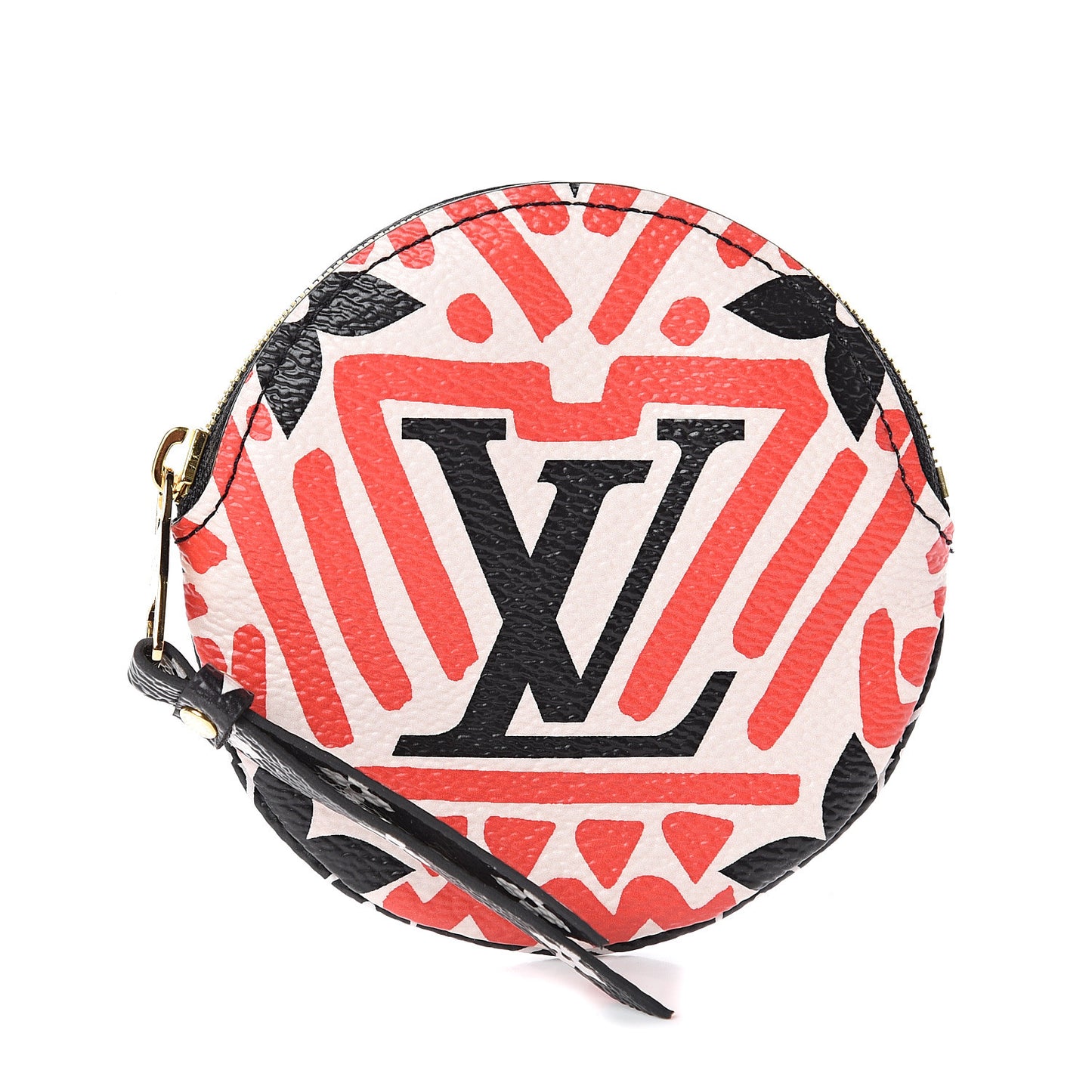 Monogram Giant Crafty Round Coin Purse Creme Rouge
