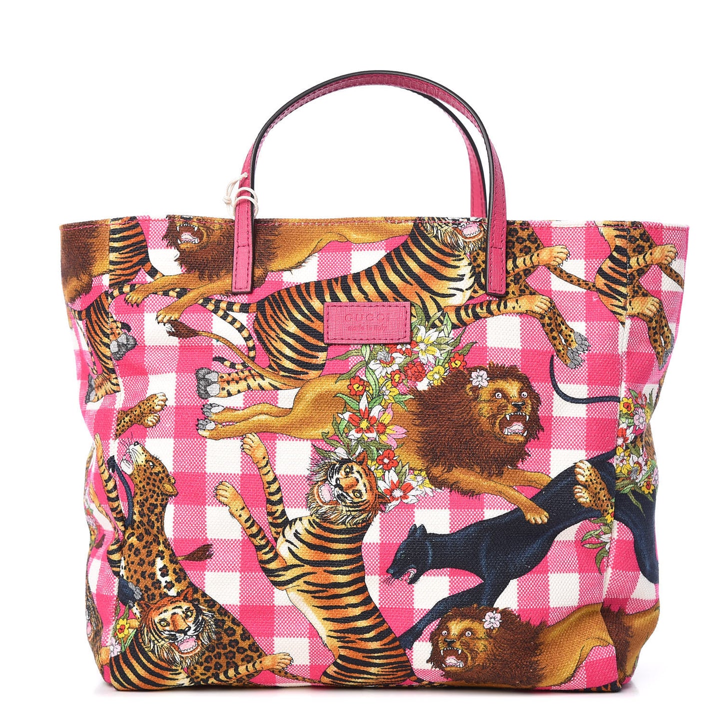 Canvas Kids Tiger Print Tote Multicolor