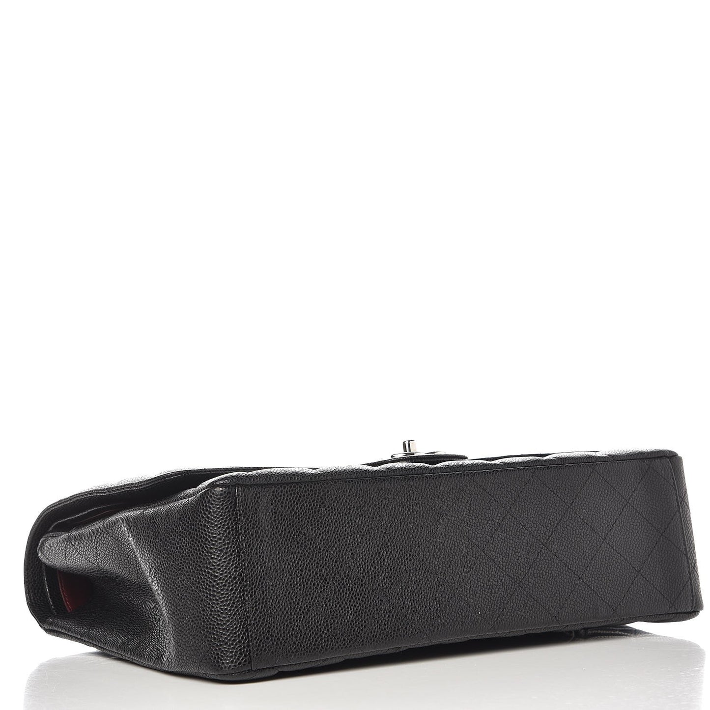 Caviar Quilted Maxi Double Flap Black
