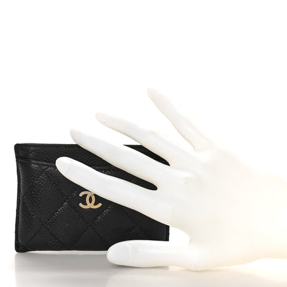 Chanel Caviar Quilted Card Holder Black 2 of 12