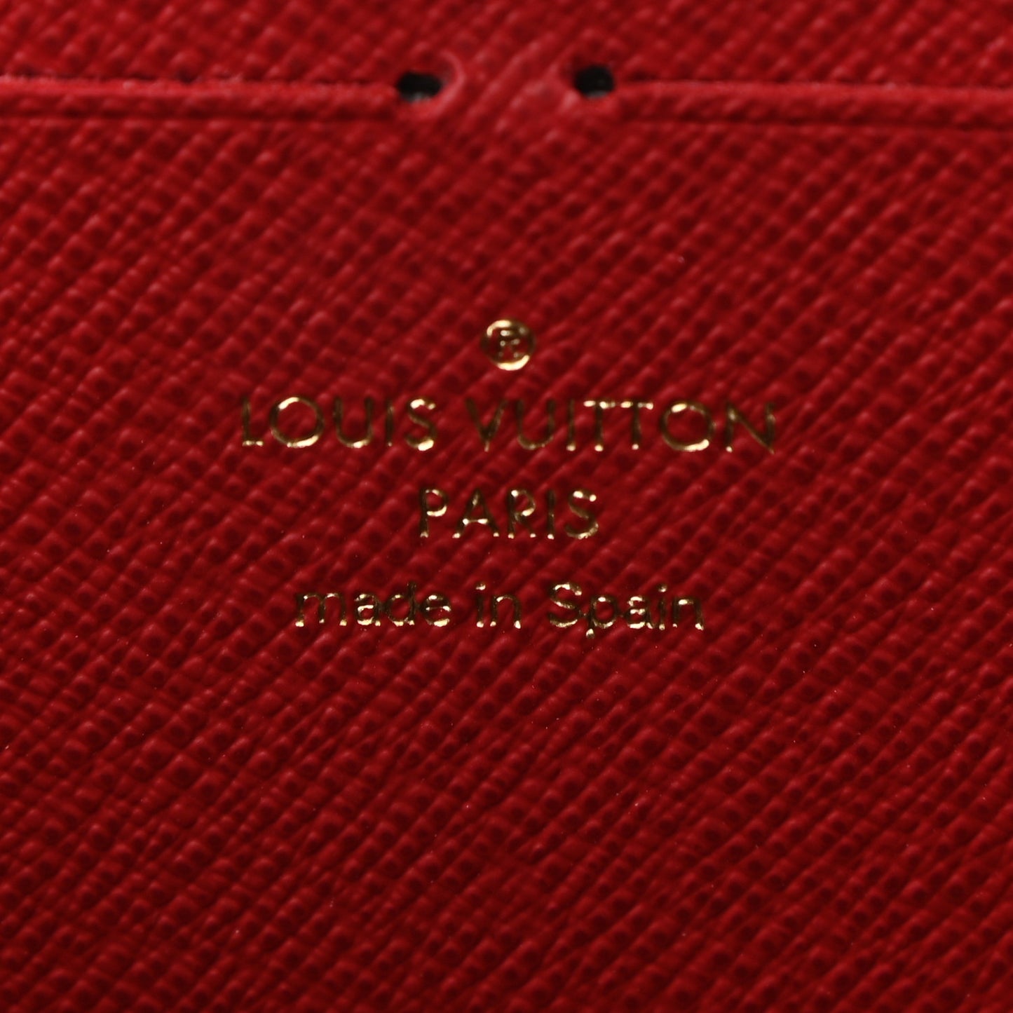 Damier Ebene Clemence Wallet Cherry