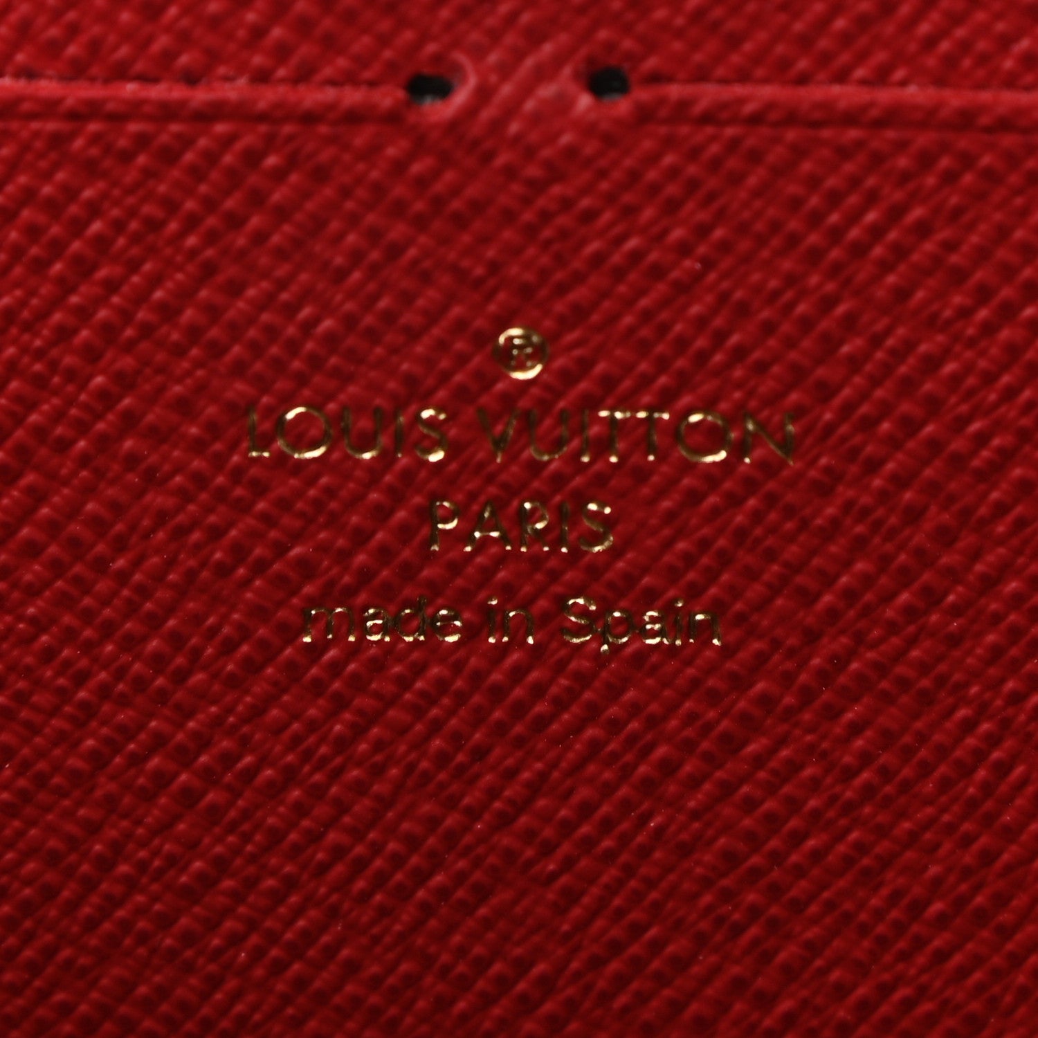 Louis Vuitton Damier Ebene Clemence Wallet Cherry 6 of 7