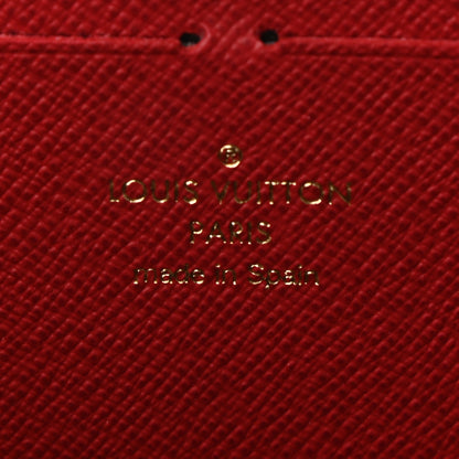 Louis Vuitton Damier Ebene Clemence Wallet Cherry 6 of 7
