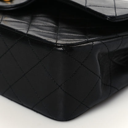 Chanel Lambskin Quilted Medium Double Flap Black 10 of 10