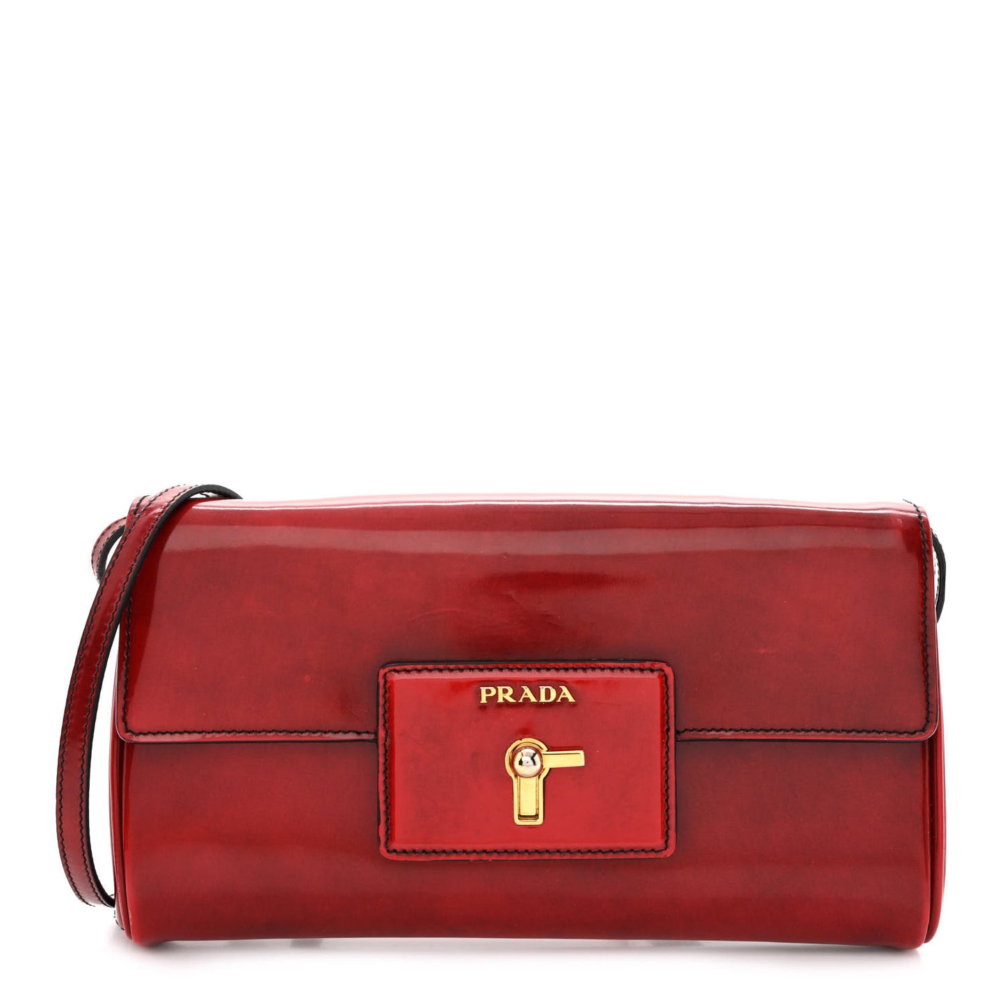 Spazzolato Crossbody Bag Scarlatto Fume