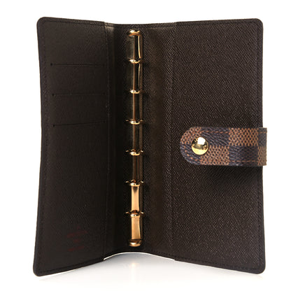 Louis Vuitton Damier Ebene Small Ring Agenda Cover 6 of 7