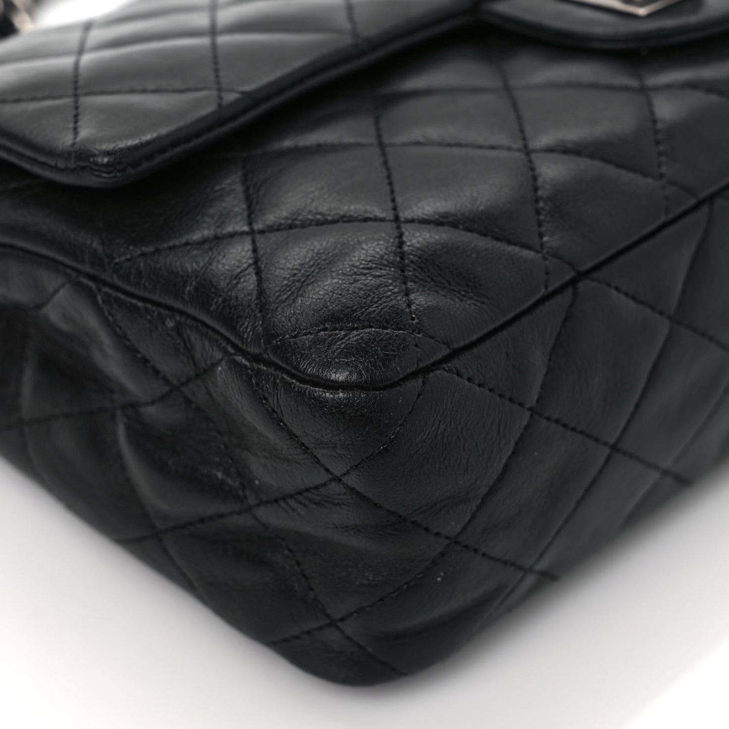 Lambskin Quilted Medium Hybrid Reissue Flap Black