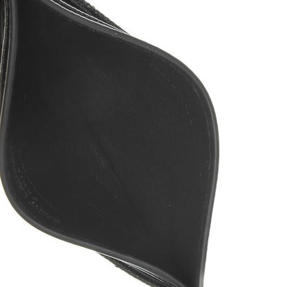 Saint Laurent Grain De Poudre Matelasse Chevron Monogram Credit Card Case Black 5 of 6