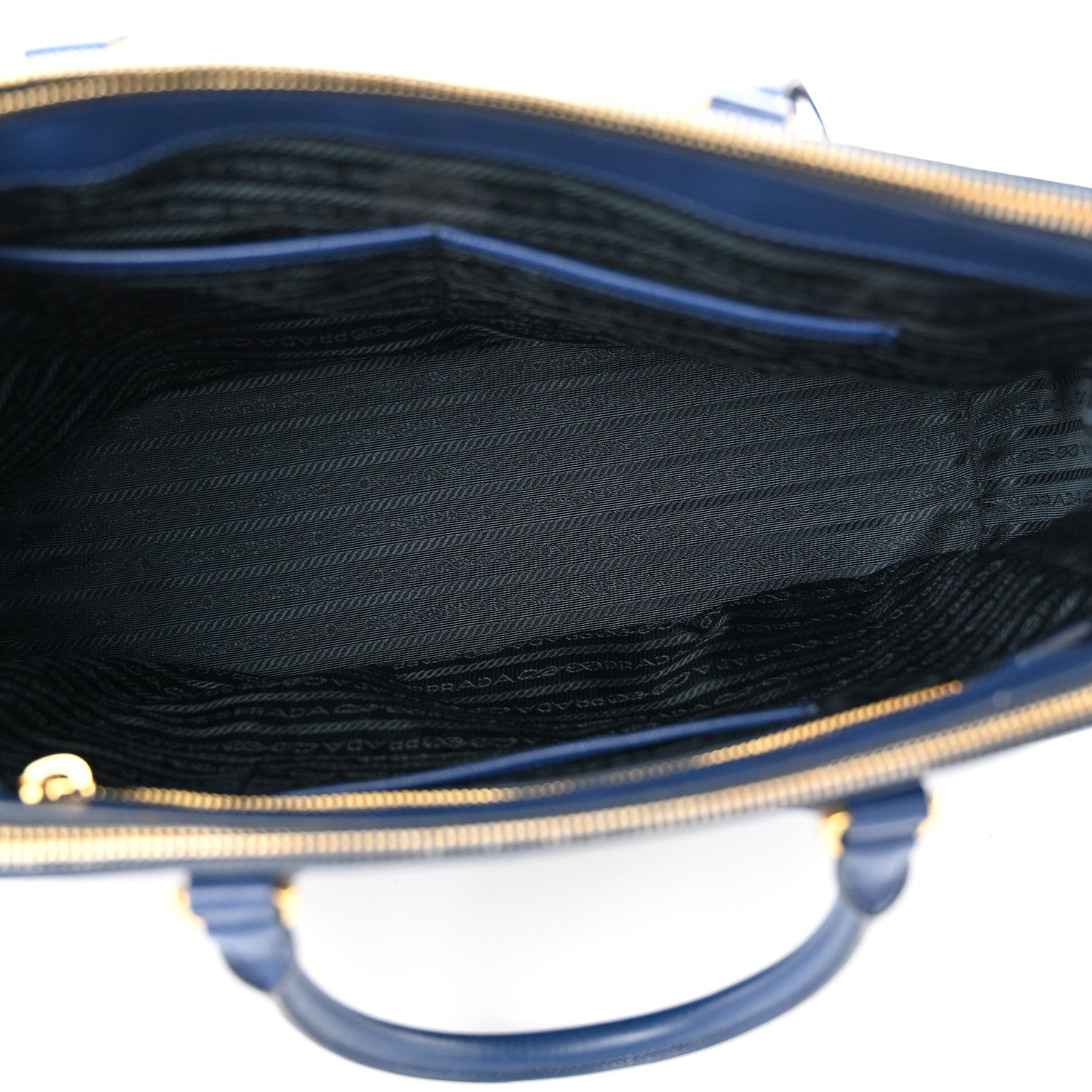 Prada Saffiano Large Galleria Double Zip Tote Bluette 5 of 15