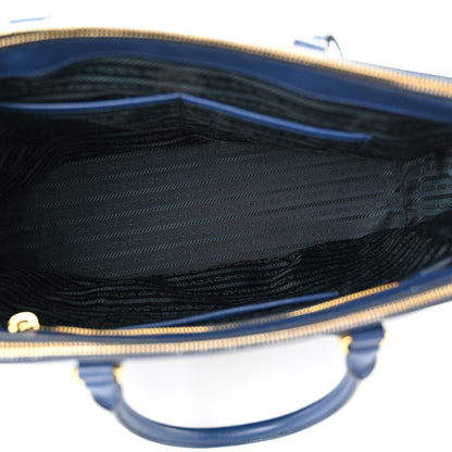 Prada Saffiano Large Galleria Double Zip Tote Bluette 5 of 15