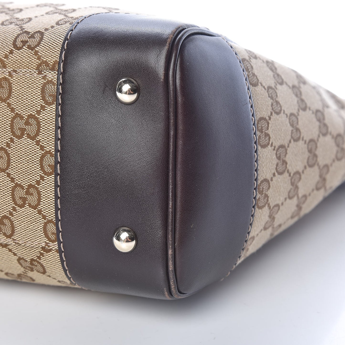 Monogram Web Medium Mayfair Tote Dark Brown