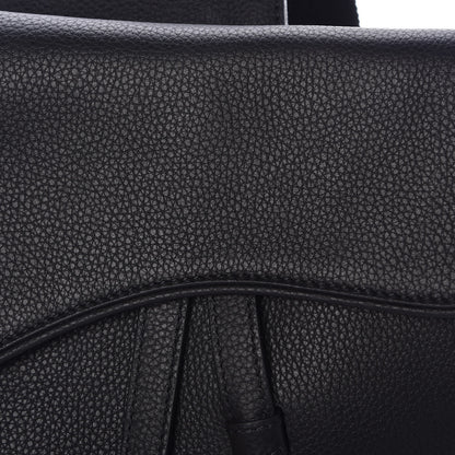 Christian Dior Grained Calfskin Kim Jones Saddle Bag Black 8 of 8