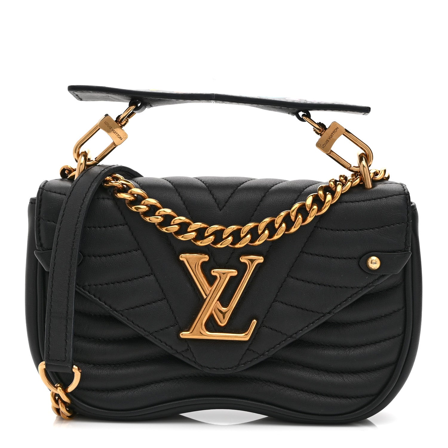 Louis Vuitton Calfskin New Wave Chain PM Black 1 of 9