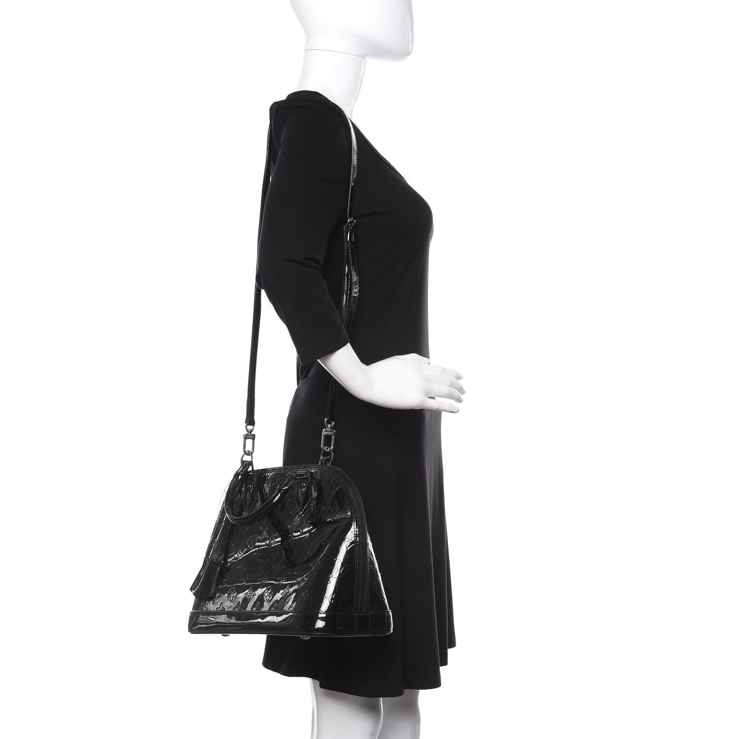 Louis Vuitton Vernis Alma PM Noir Magnetique 3 of 19