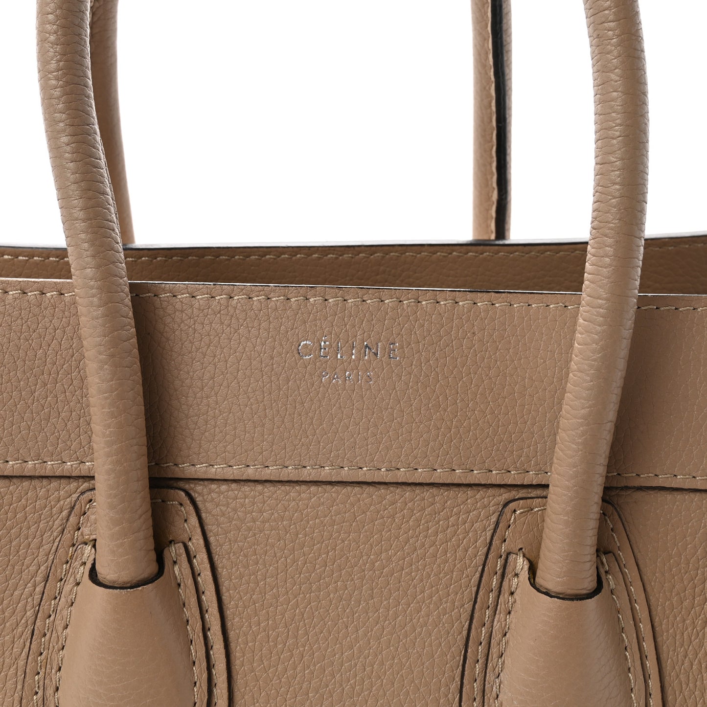Drummed Calfskin Micro Luggage Dune