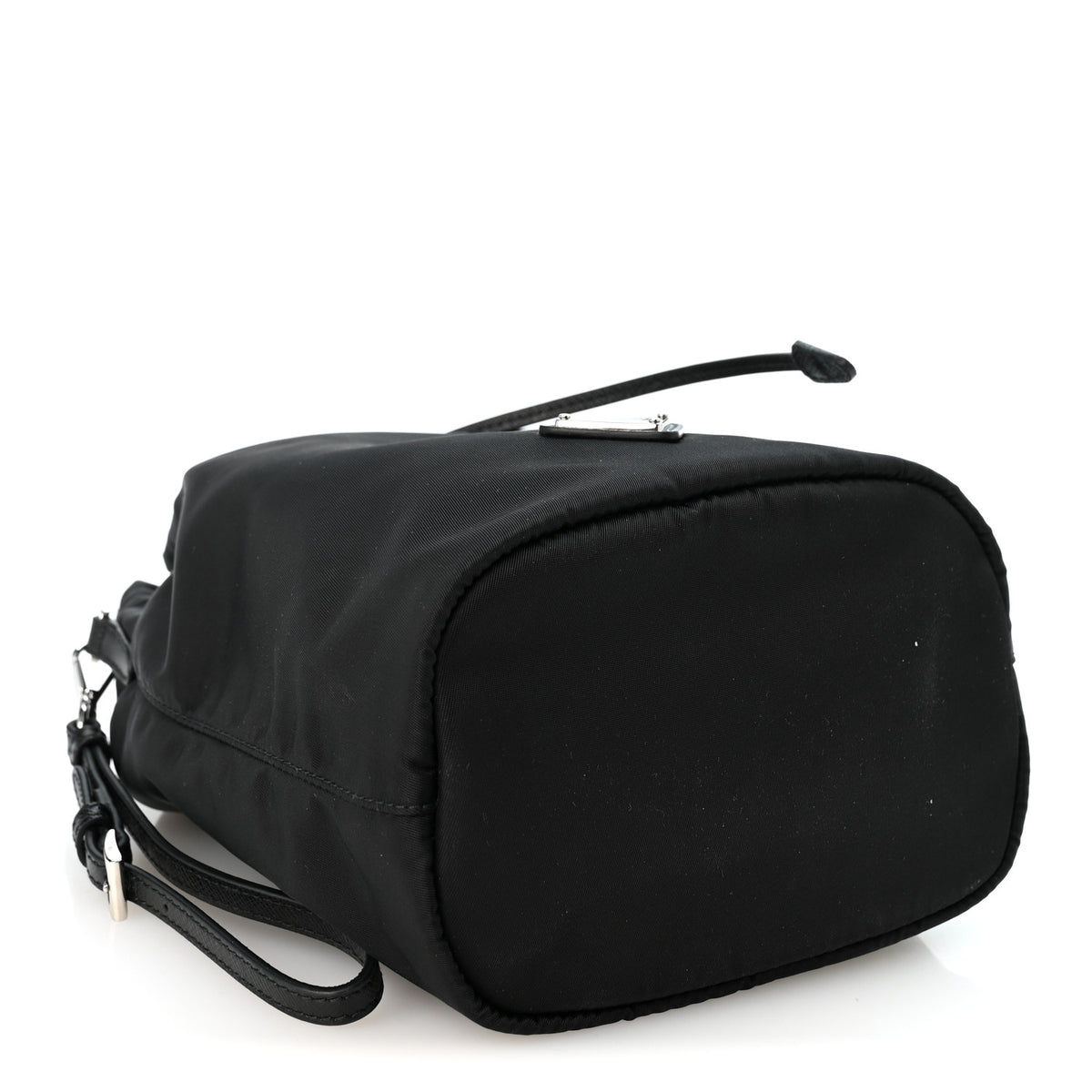 Prada Re-Nylon Vela Drawstring Wristlet Pouch Black 3 of 10