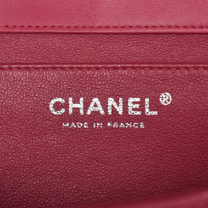 Chanel Patent Quilted Clutch With Chain Flap Fuchsia 6 of 7