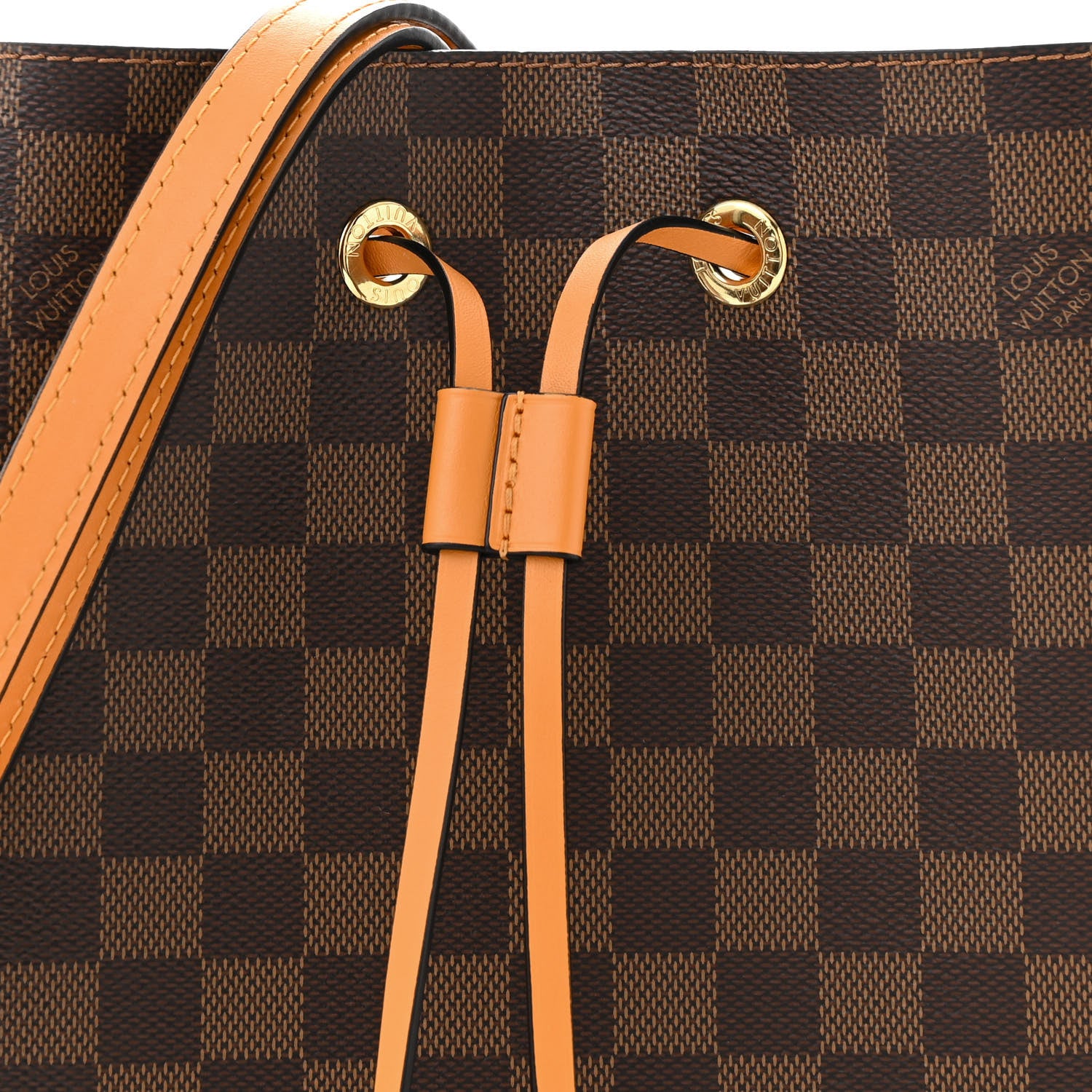Louis Vuitton Damier Ebene Neonoe MM Safran 8 of 11