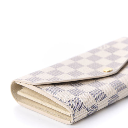 Louis Vuitton Damier Azur Sarah Wallet NM 6 of 9