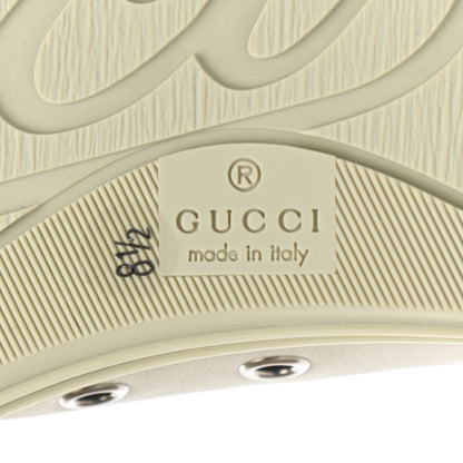 Gucci Calfskin Miro Soft Mens Lace Up Sneakers 8.5 Mystic White 6 of 9