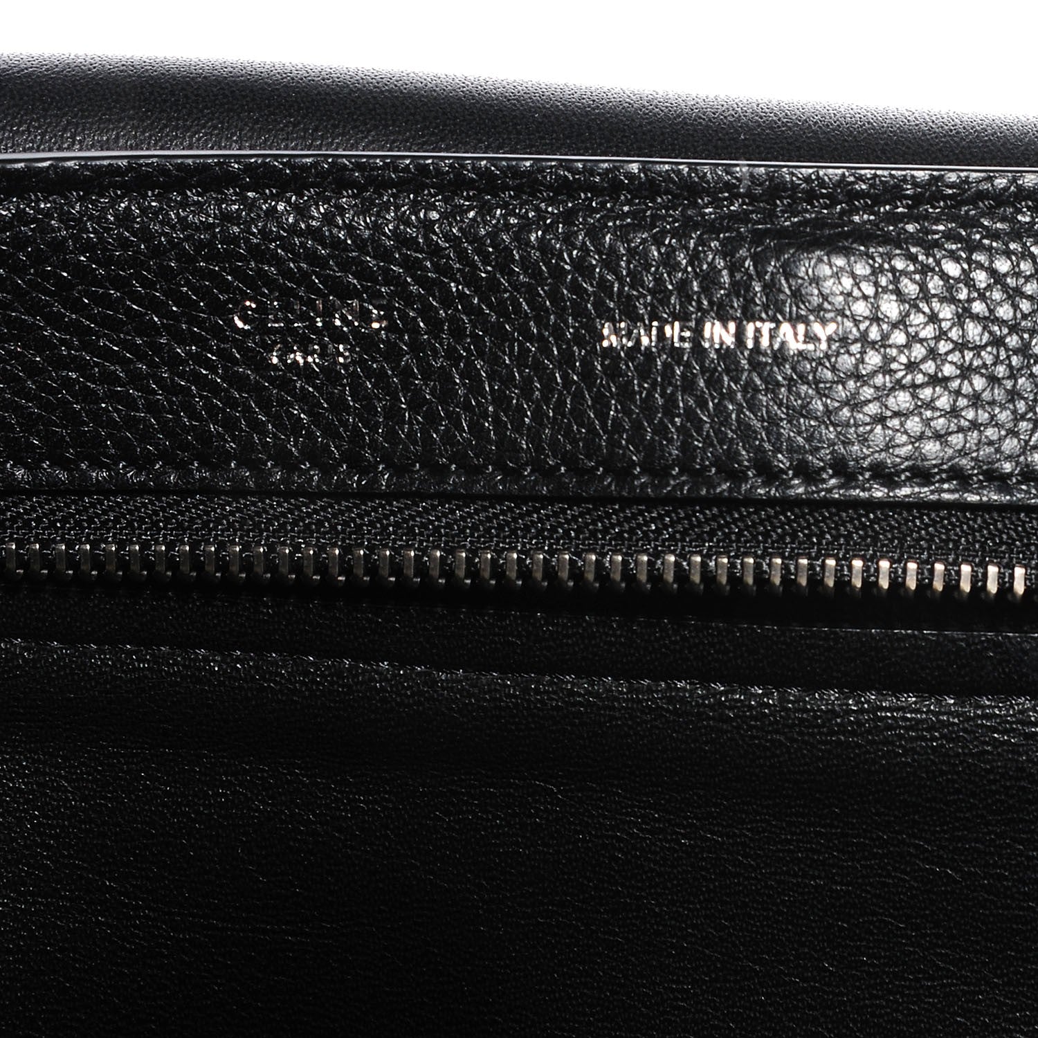 Celine Drummed Calfskin Suede Large Trapeze Black 5 of 8